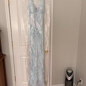 Jovani Blue Prom Dress